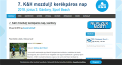 Desktop Screenshot of kerekparosnap.hu